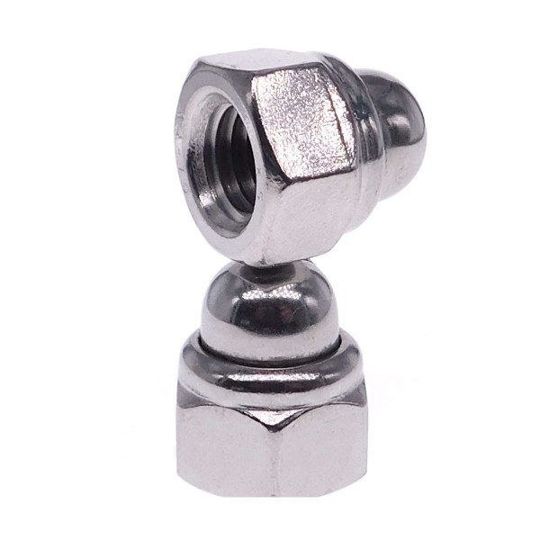 Kappenmutter mit Sicherung DIN 986 Edelstahl A2