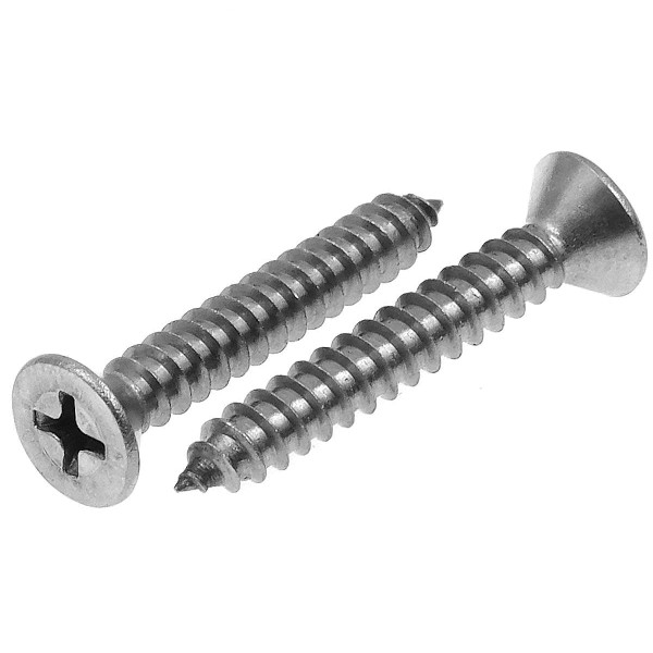 Senkkopf Blechschrauben mit Kreuzschlitz PH Edelstahl A2 DIN 7982