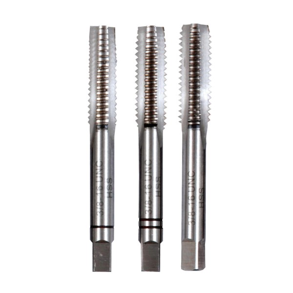 Gewindebohrer UNC Gewinde 3-tlg. HSS DIN 352