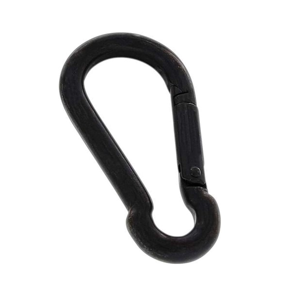 Karabiner schwarz Edelstahl A4 #8249