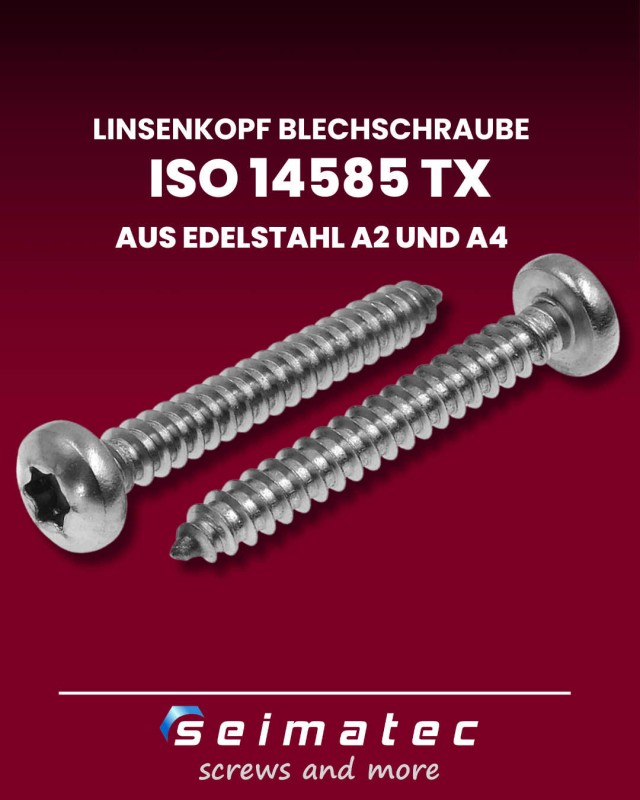 14585-Linsenkopf-Blechschrauben-TX-Antrieb-Edelstahl-A2-und-A4