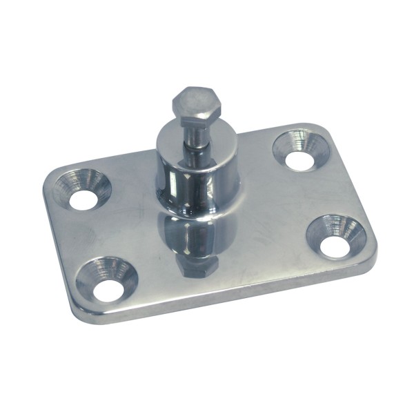 Verdeckbeschlag Seitenplatte Edelstahl A4-AISI 316 #088530