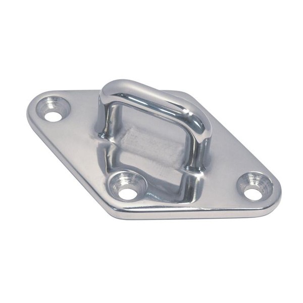 Bügelplatte Decksplatte Edelstahl A4 L = 90 mm #8223 Tabelle