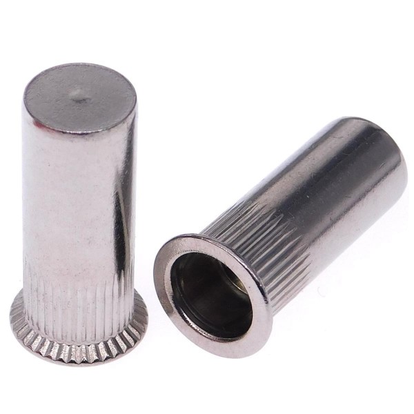 Einnietmutter Senkkopf Rundschaft geschl. Edelstahl A2