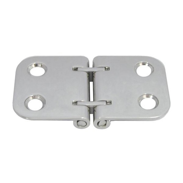 Möbelscharnier - Öffnungswinkel 180° Edelstahl A4 71 x 40 x 2,0 mm #814158