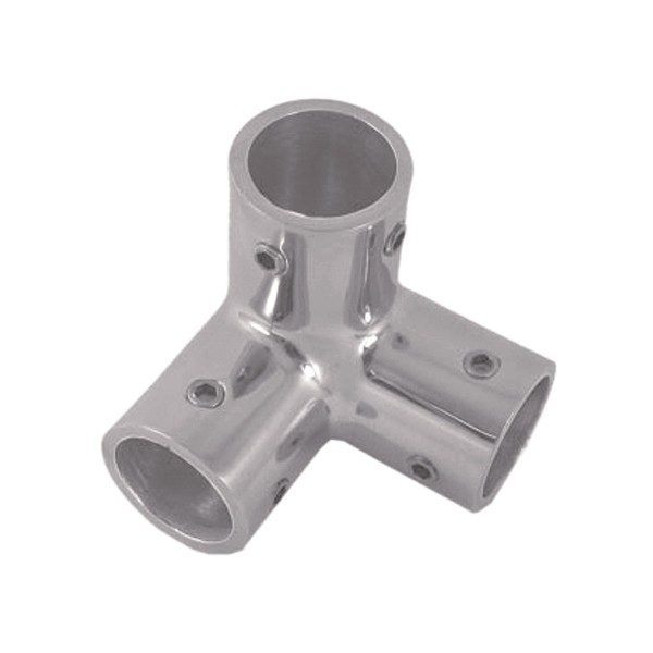 3-Wege Relingeckverbinder Edelstahl A4-AISI 316 #082110