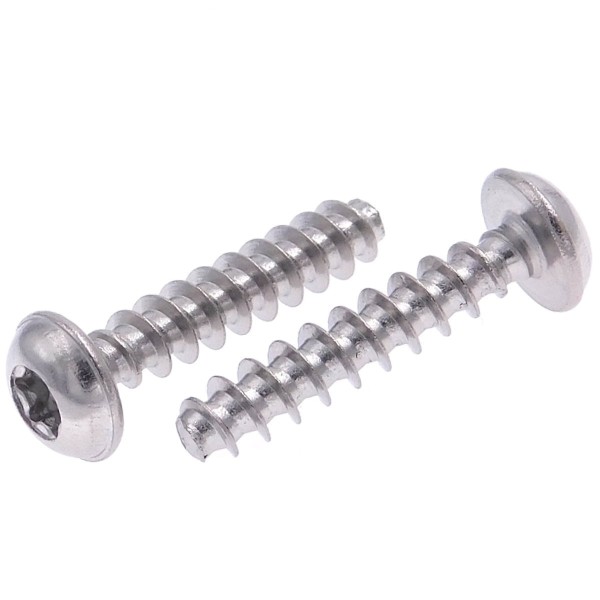 Linsenkopf Schraube für thermoplastische Kunststoffe mit TX-Antrieb Edelstahl A2