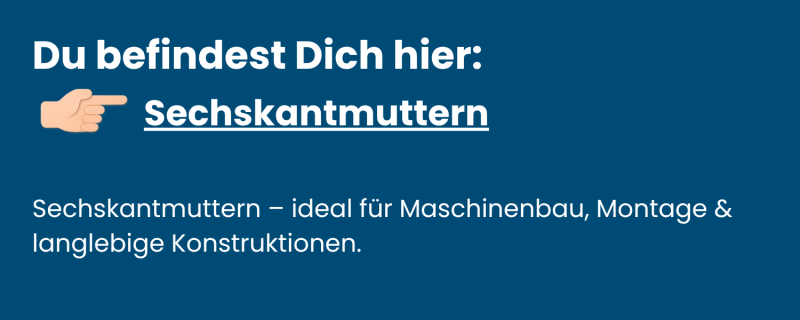 Sechskantmuttern aus Edelstahl