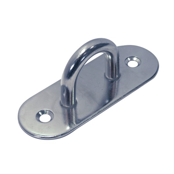 Mastplatte oval Edelstahl A2 #082660