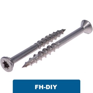 Terrassenschrauben A2 TX mit Senkkopf 80° - FH-DIY Terrassenschrauben A2 TX mit Senkkopf 80° - FH-DIY