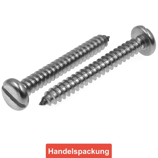 DIN 7971 Zylinderkopf-Blechschrauben mit Schlitz Edelstahl A2 B2B