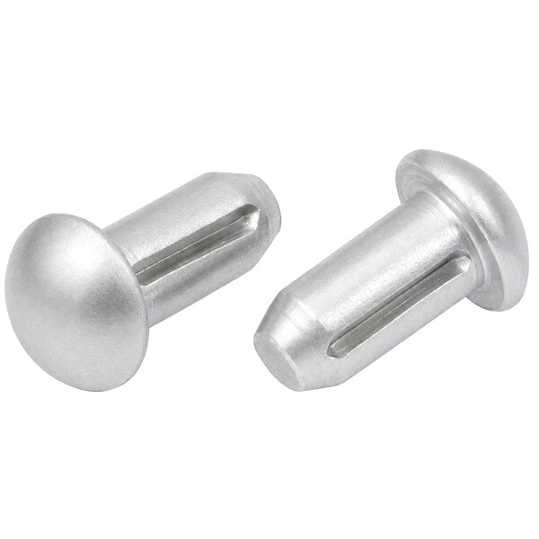 DIN 1476 Halbrundkerbnägel aus Aluminium