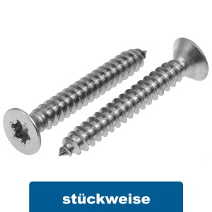 Senkkopf Blechschrauben mit Innensechsrund TX Edelstahl A2 ISO 14586 Senkkopf Blechschrauben mit Innensechsrund TX Edelstahl A2 ISO 14586