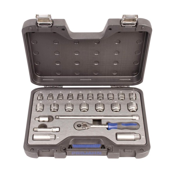 Steckschlüssel-Koffer 23-tlg. Industrie metrisch 10 - (3/8")