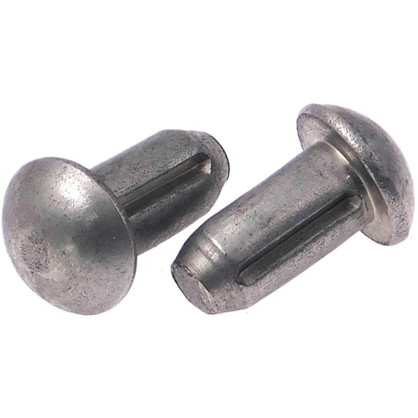 DIN 1476 Kerbnagel mit Halbrundkopf aus Edelstahl A2 - B2BHalbrundkerbnägel DIN 1476 ISO 8746 Edelstahl 1.4305