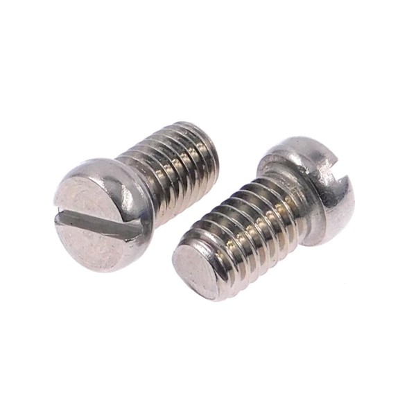 Flachkopfschrauben mit Schlitz und kleinem Kopf Edelstahl A2 DIN 920