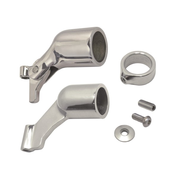 Spritzkappenhandlaufhalter mit Gelenk Edelstahl A4-AISI 316 #08146370