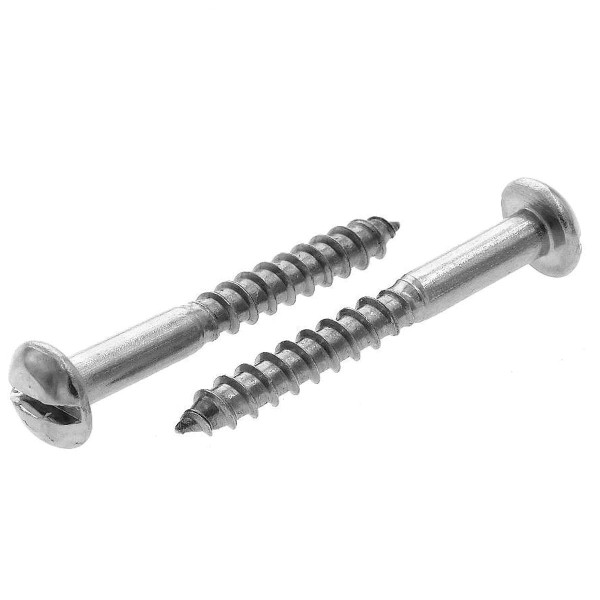 Halbrund Rundkopf Holzschrauben Edelstahl A4 DIN 96