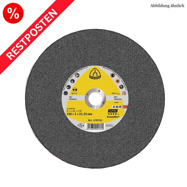 A 46 N Supra Kronenflex Trennscheiben 230x3x22,23 mm - Restposten 23 Stk.