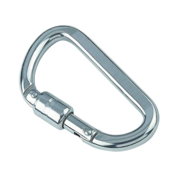Karabinerhaken mit Springverschluss aus Edelstahl A4 #8957