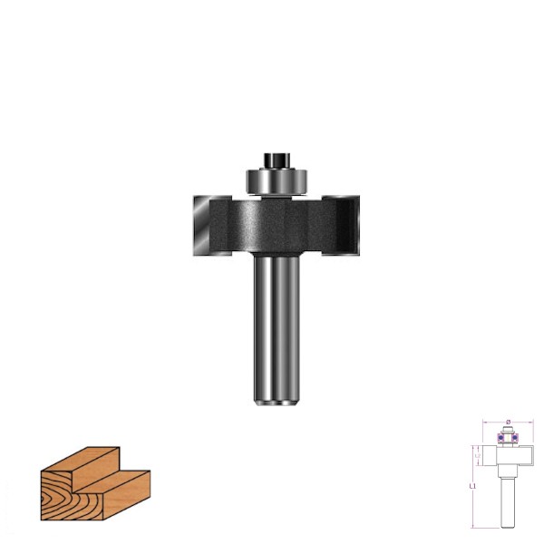Falzfräser Hartmetall für Oberfräsen #03321130