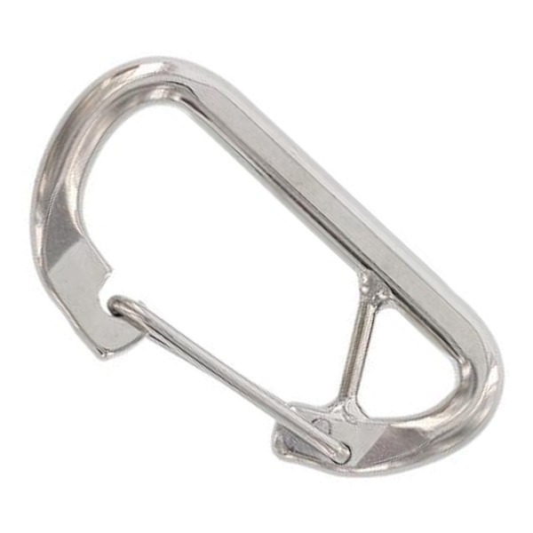 Karabinerhaken mit Steg aus Edelstahl A4-Aisi 316 #8151