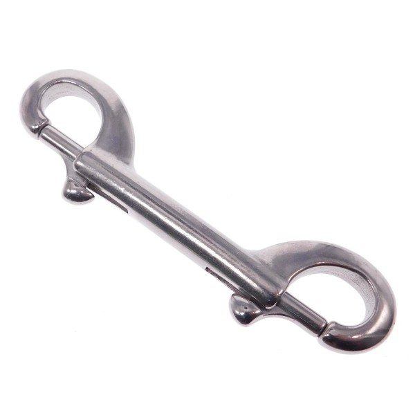 Doppelkarabiner aus Edelstahl A4 AISI 316 #8416