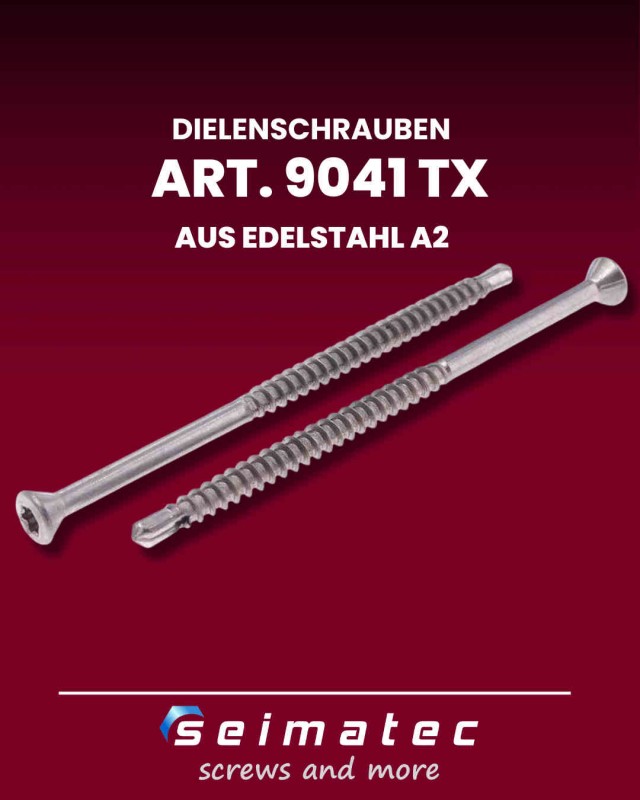 9041-Dielenschrauben-Senkkopf-TX-Edelstahl