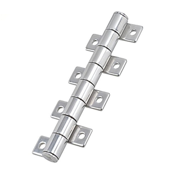 Scharnier mit Halteautomatik und kurzen Flügeln Edelstahl A4 28,5x51x2,0 mm #814923