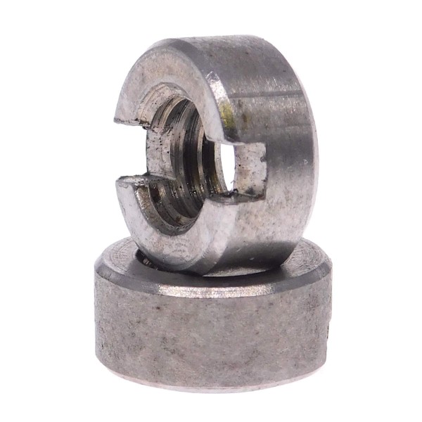 Schlitzmuttern Edelstahl A4 DIN 546