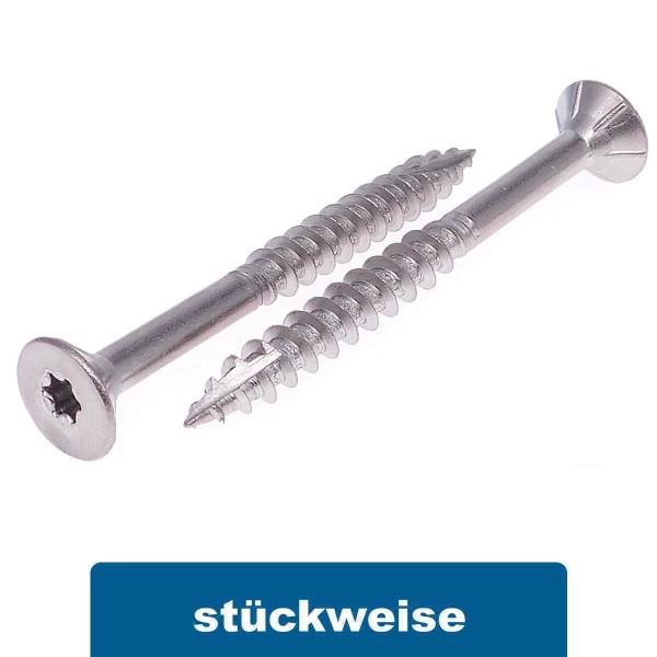 Holzbauschrauben Senkkopf Edelstahl A2 TX
