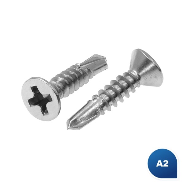 Bohrschrauben Senkkopf DIN 7504 Edelstahl A2 PH Form O