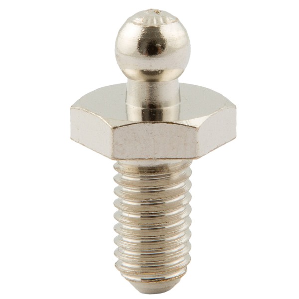 Schraube für Tenax-Knopf mit metrischem Gewinde M 5x10 Messing vernickelt