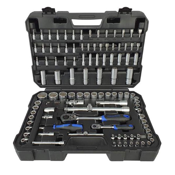 PROFICRAFT Steckschlüssel Koffer metrisch 1/4" + 1/2"