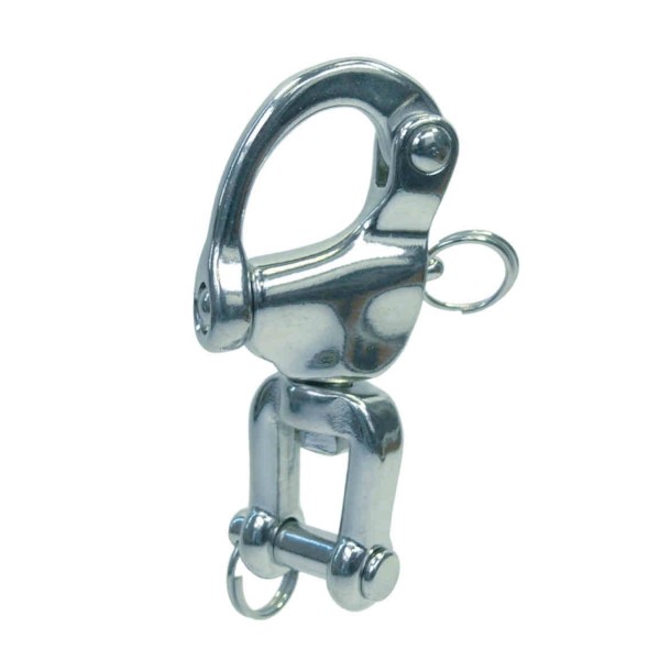 Schnappschäkel mit Wirbelschäkel Edelstahl A4