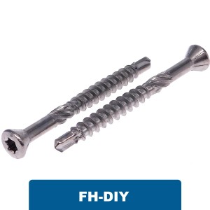 Holzbauschrauben mit Bohrspitze und Schälrippen TX Edelstahl 1.4006 - FH-DIY Holzbauschrauben mit Bohrspitze und Schälrippen TX Edelstahl 1.4006 - FH-DIY