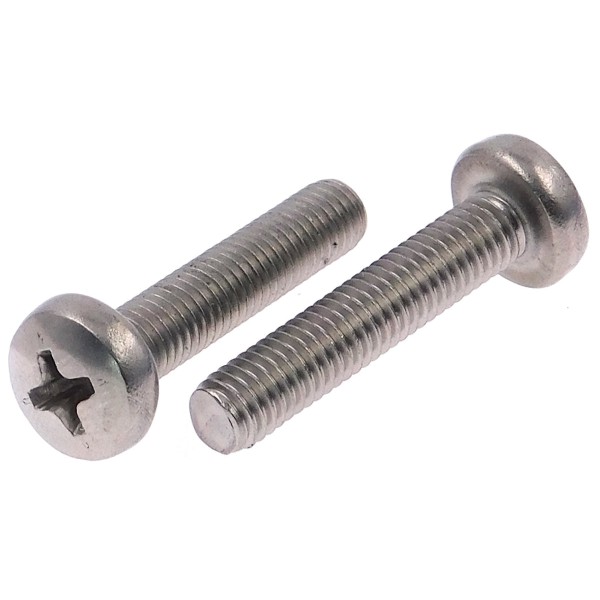 Linsenkopfschrauben mit Kreuzschlitz PH Edelstahl A2 DIN 7985