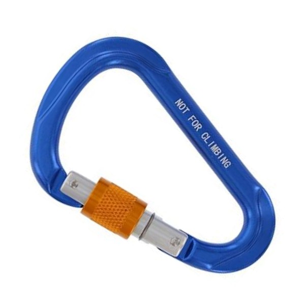 Karabinerhaken aus Alu mit Sicherungsmutter 12 x 117 mm