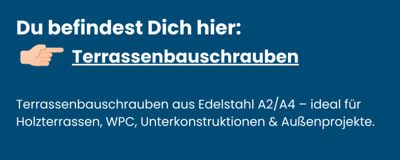 Kategorie-Terrassenbauschrauben