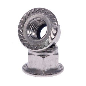 Sicherungs-Flanschmutter mit Sperrzahn Edelstahl A4 DIN 6926