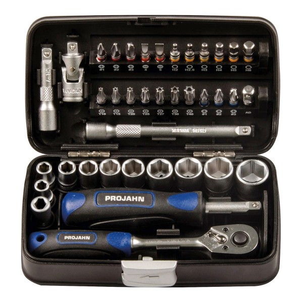 Mini-Steckschlüssel und Bit-Box metrisch 1/4"