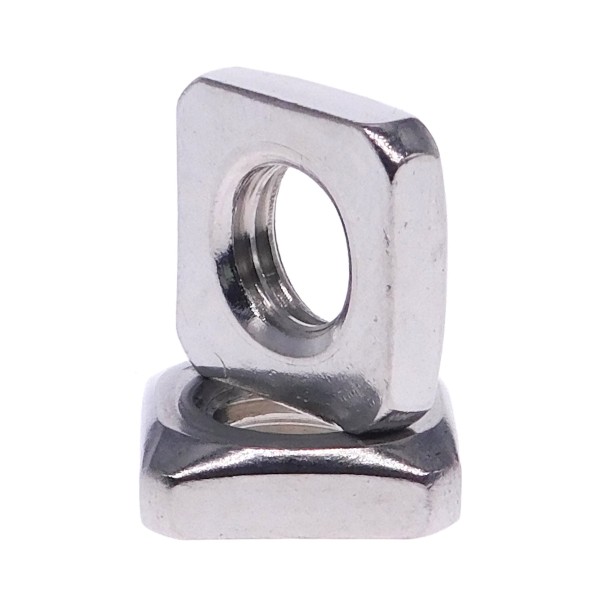 Vierkantmuttern niedrige Form Edelstahl A2 DIN 562