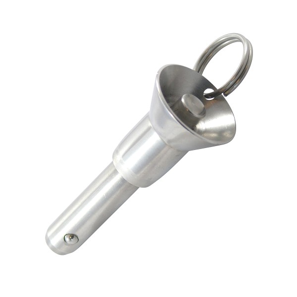 Sicherungsbolzen mit manueller Kugelsicherung Edelstahl A1