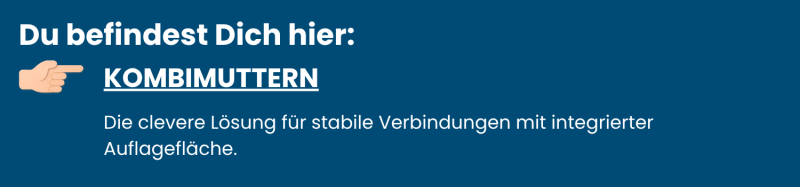 Kombimuttern Edelstahl