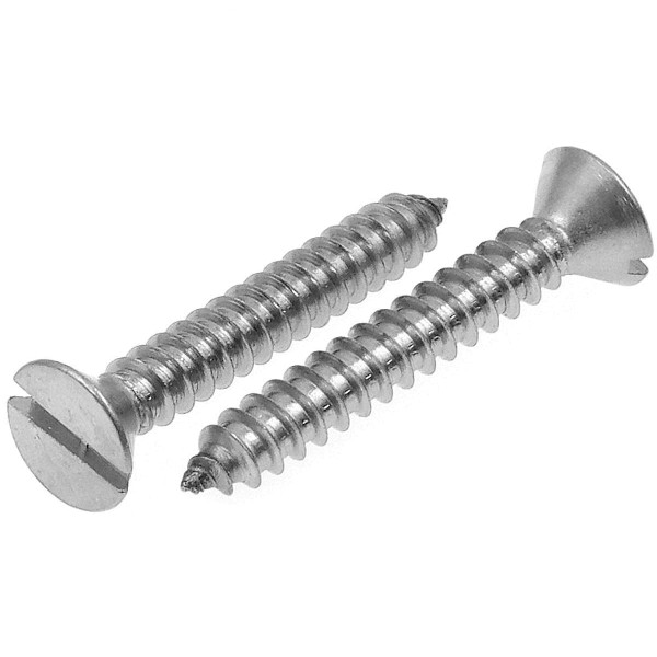 Senkkopf Blechschrauben mit Schlitz Edelstahl A2 DIN 7972