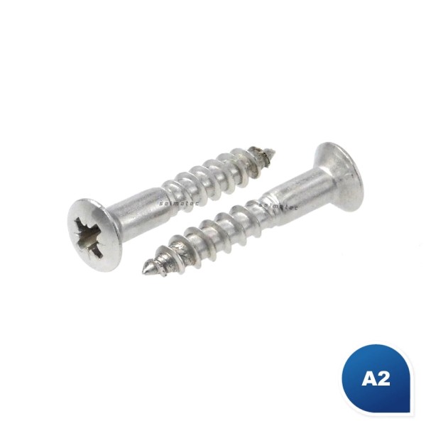 Linsensenk-Holzschrauben PZ Edelstahl A2 DIN 7995