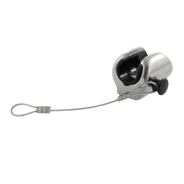 Kugelkopf-Halter f. Windschutzscheibe flach Edelstahl A4-AISI 316 #08149