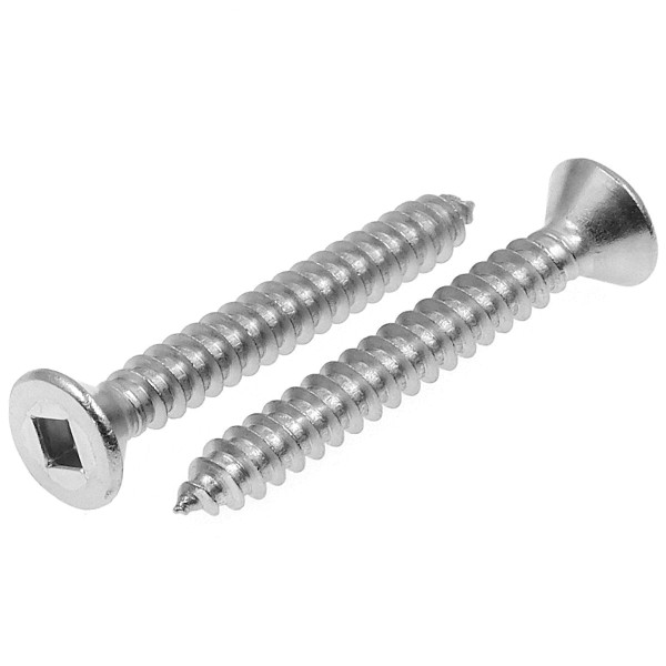 Senkkopf Blechschrauben mit Innenvierkant Edelstahl A2 DIN 7982