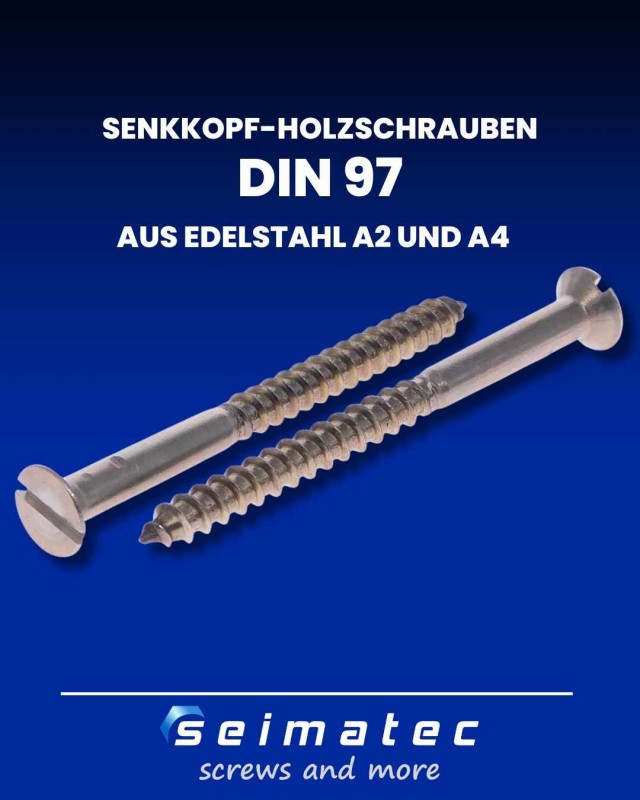 holzschrauben-nach-din 97 aus Edelstahl A2 und A4