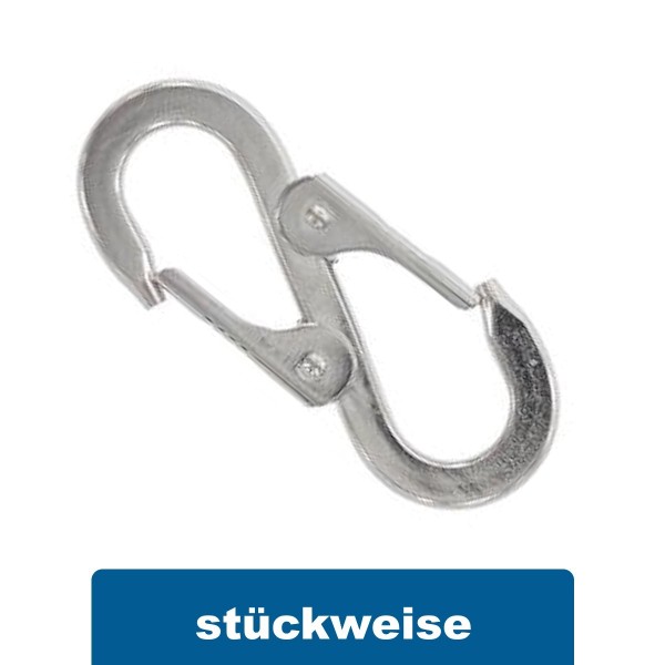 Kettenkarabinerhaken Edelstahl A2 #8151